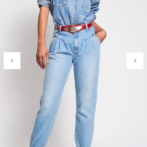 One Teaspoon Sky Blue Straight Leg Jeans